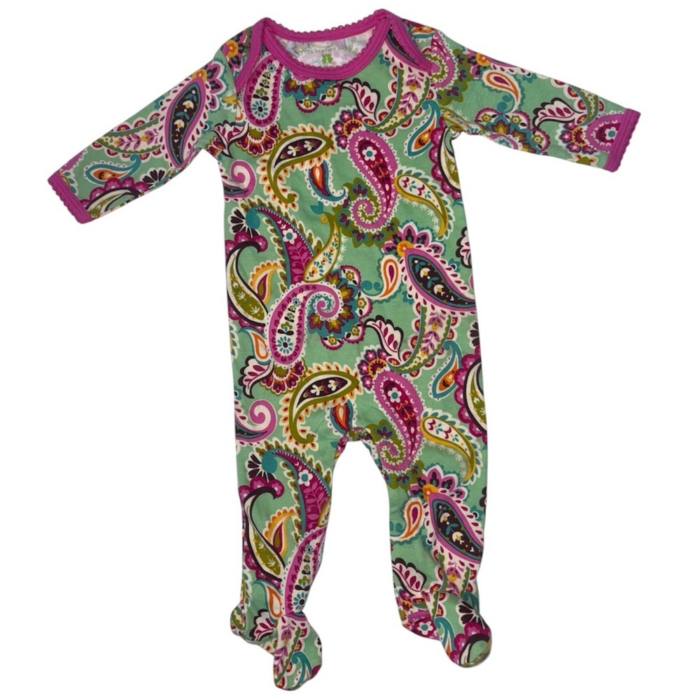 Vera Bradley Baby Tutti Frutti Footed Sleeper 0-3M